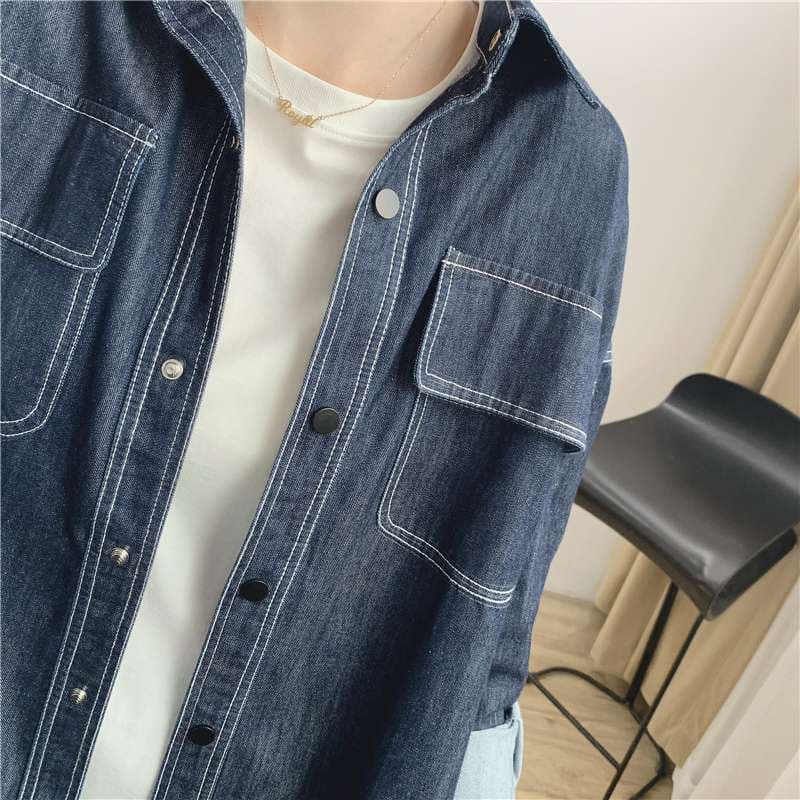 40代ファッション レディース オーバーサイズデニムシャツジャケット