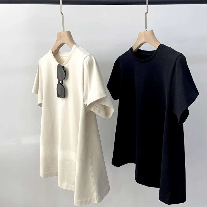 40代ファッション レディース エレガントシンプルオーバーサイズTシャツ