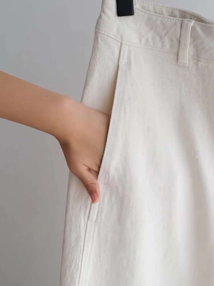 40代ファッション レディース エレガント ホワイト ワイド パンツ