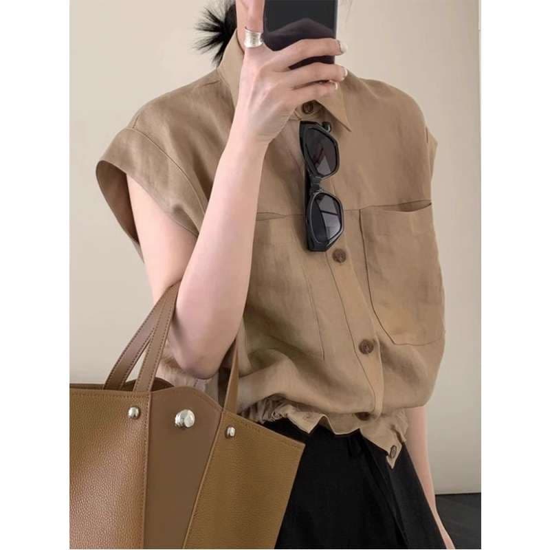 40代ファッション レディース シンプル エレガント サマー シャツ