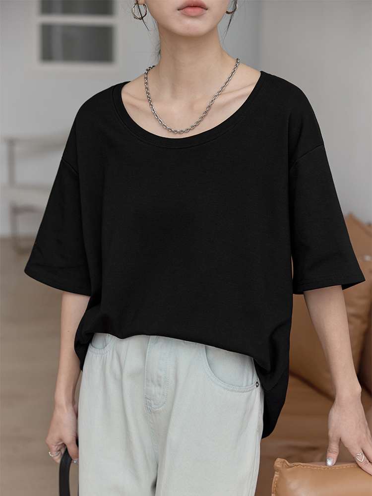 40代ファッション レディース シンプル モダン ドルマン Tシャツ