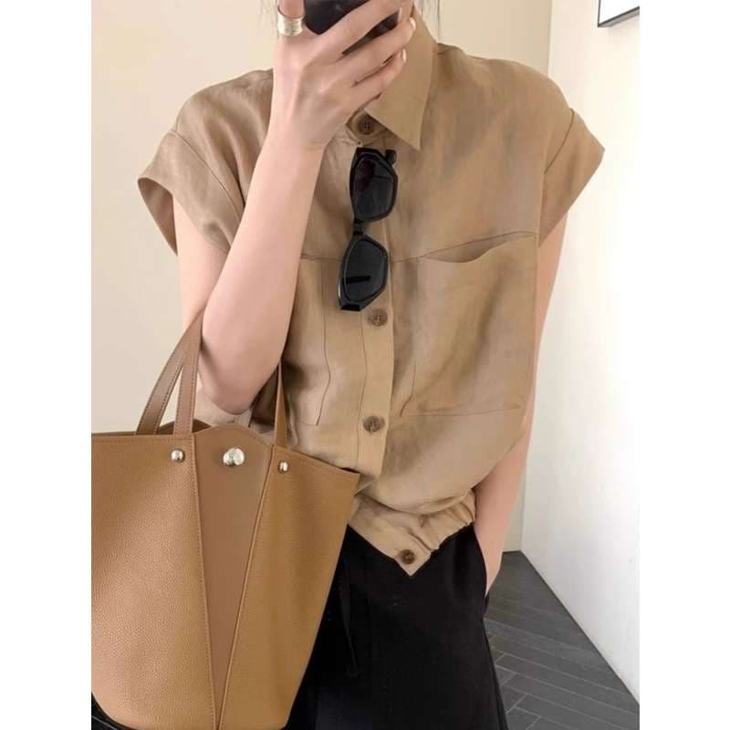 40代ファッション レディース シンプル エレガント サマー シャツ