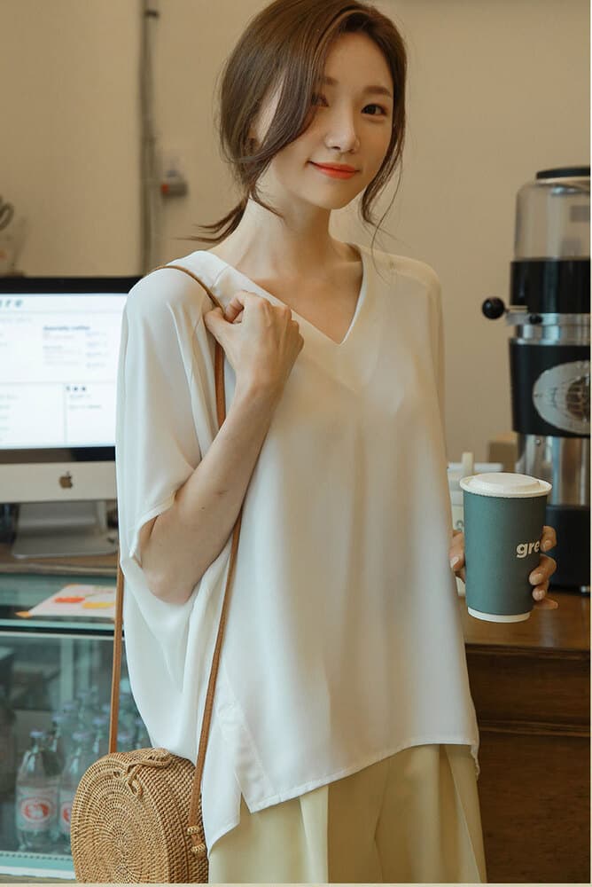 40代ファッション レディース ドルマンスリーブ ブラウス