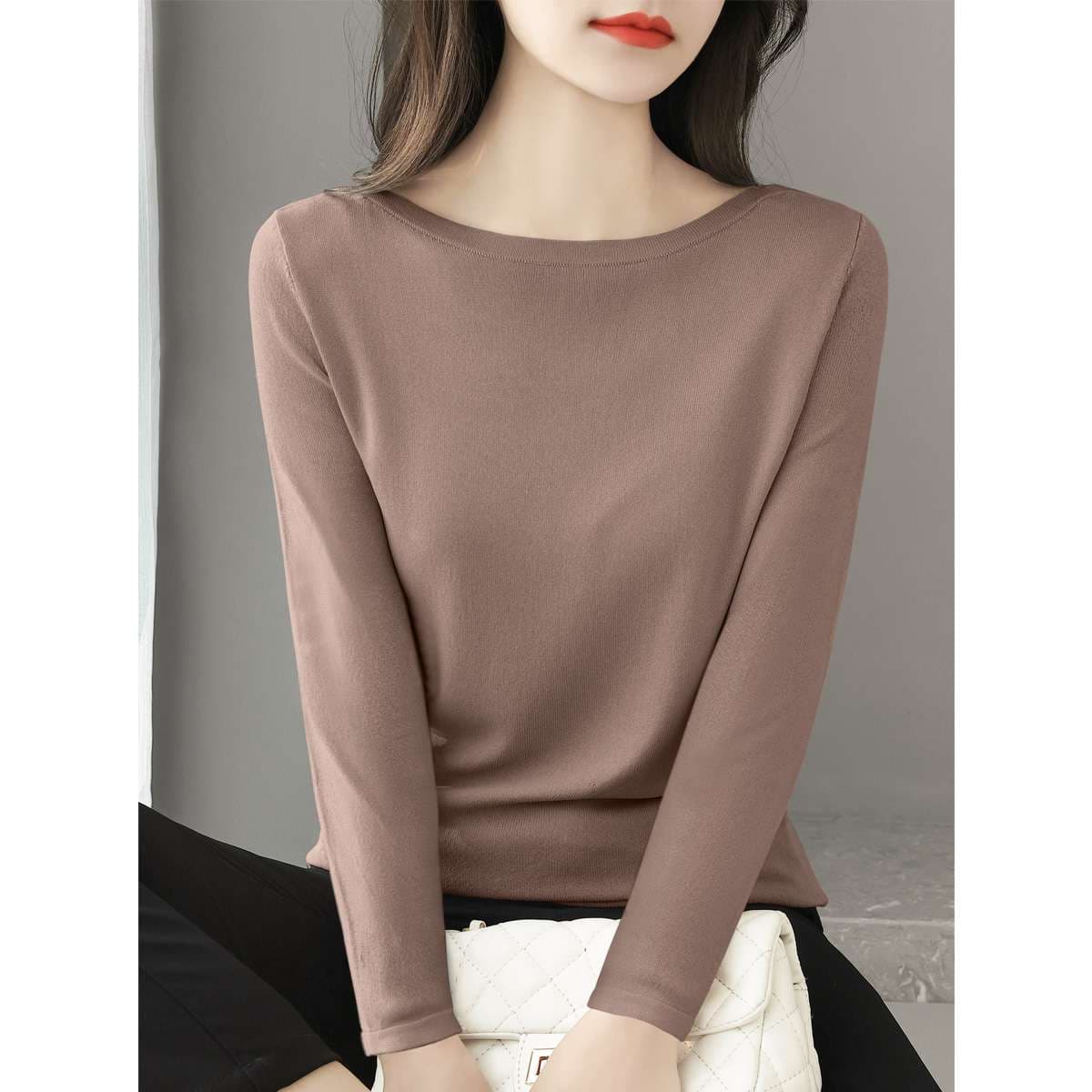 40代ファッション レディース シンプル エレガント ニット