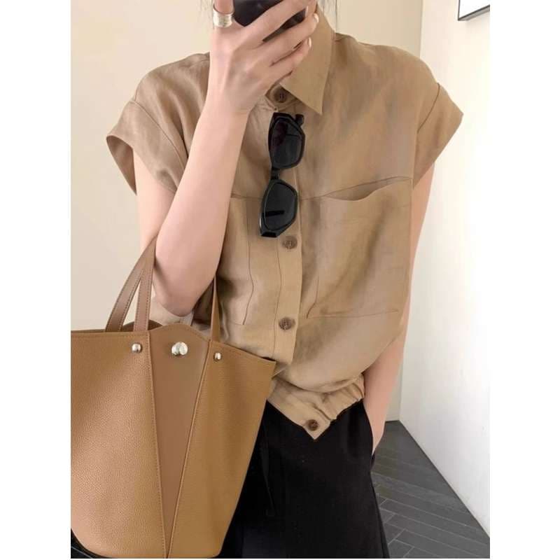 40代ファッション レディース シンプル エレガント サマー シャツ