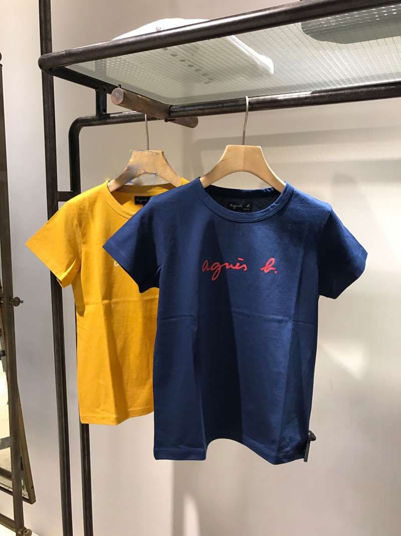 40代ファッション レディース アニエスベー シンプルロゴTシャツ