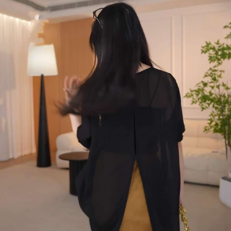 40代ファッション レディース 大人の女性向けゆったりドレープカットソー