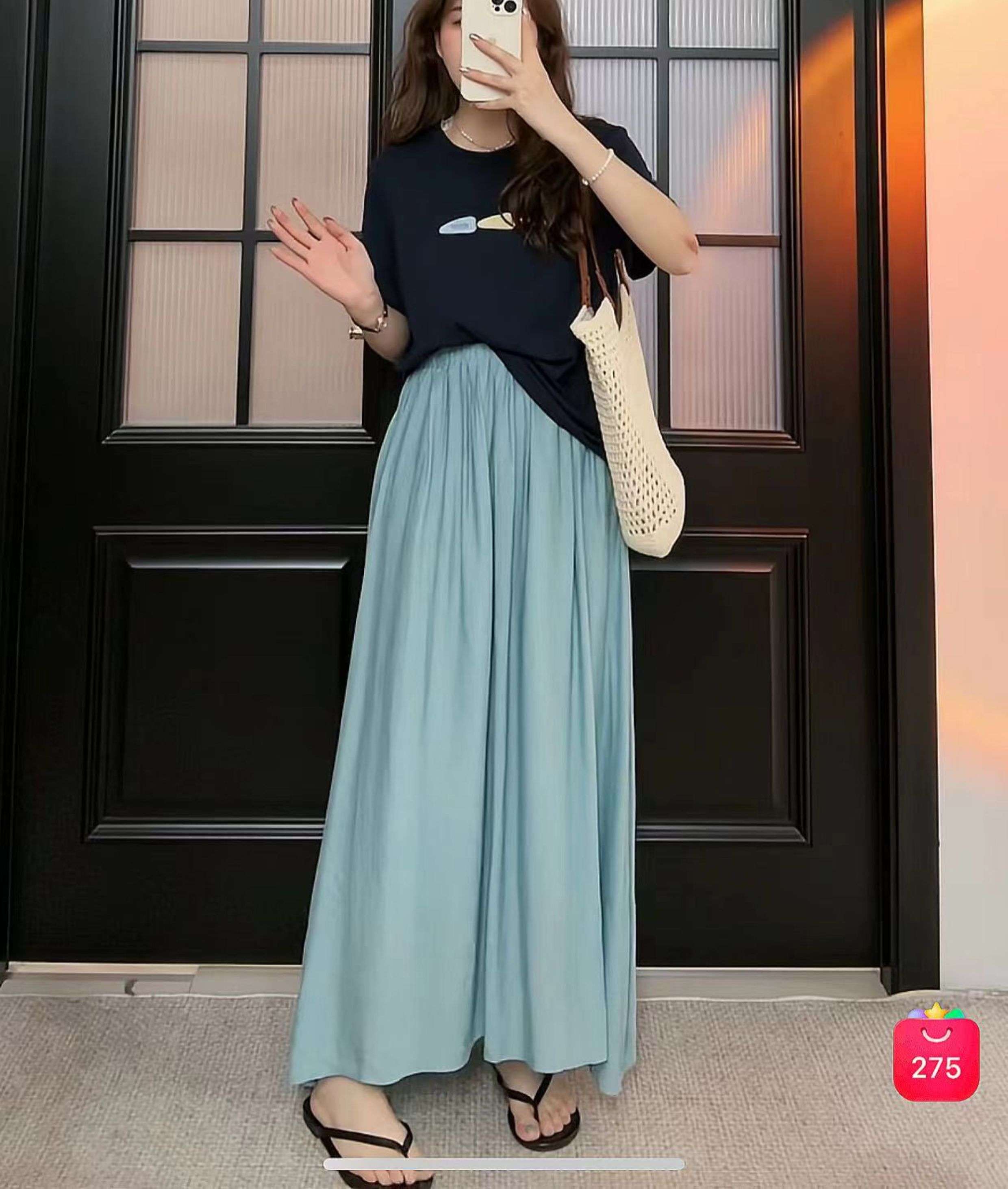 40代ファッション レディース ロングプリーツマキシスカート