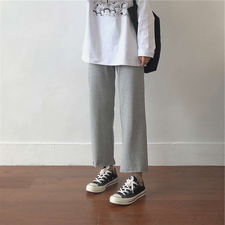 40代ファッション レディース ゆったりストレートパンツ